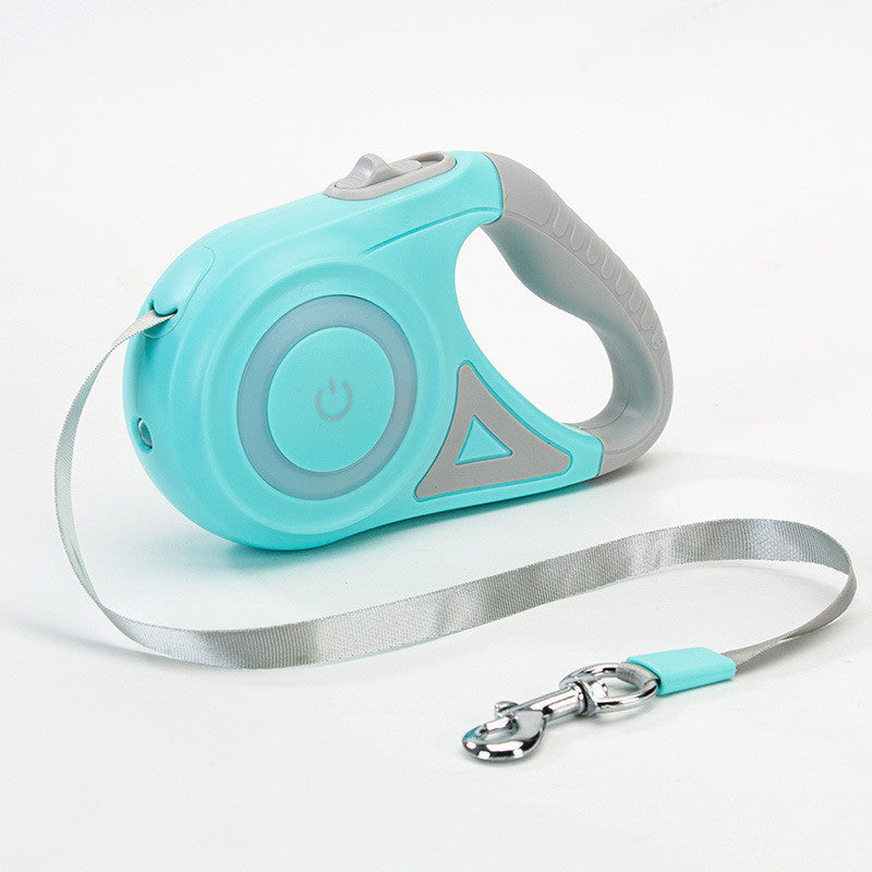 Dog Leash Retractable Leash And Dog Collar Spotlight Automatic Pet Dog Cat Traction Rope For Small Medium Dogs Pet Product MSY Dropshipping