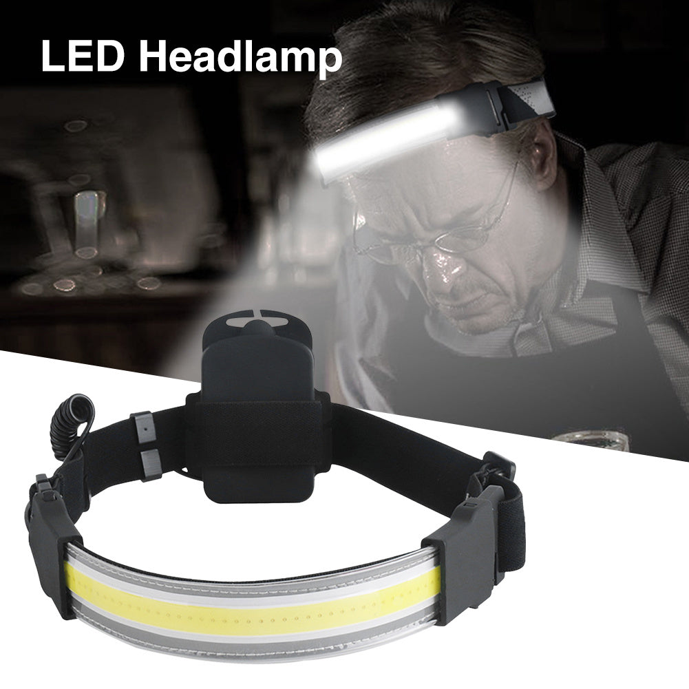 COB LED Scheinwerfer Gebaut-in Batterie Wiederaufladbare Scheinwerfer Kopf Wasserdichte Lampe Weiß Rot Beleuchtung Für Camping Arbeits Irall