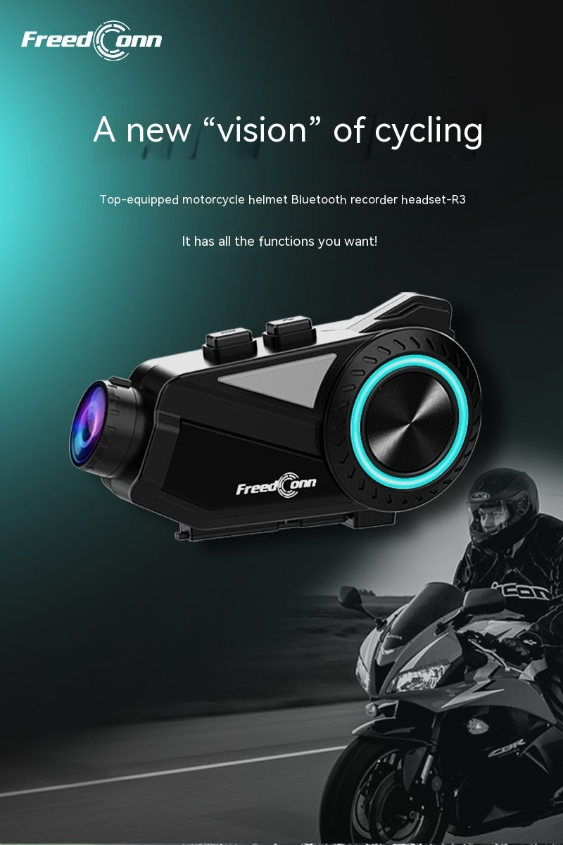 Motorcycle Helmet Intercom Bluetooth Headset Driving Recorder R3 MSY Dropshipping
