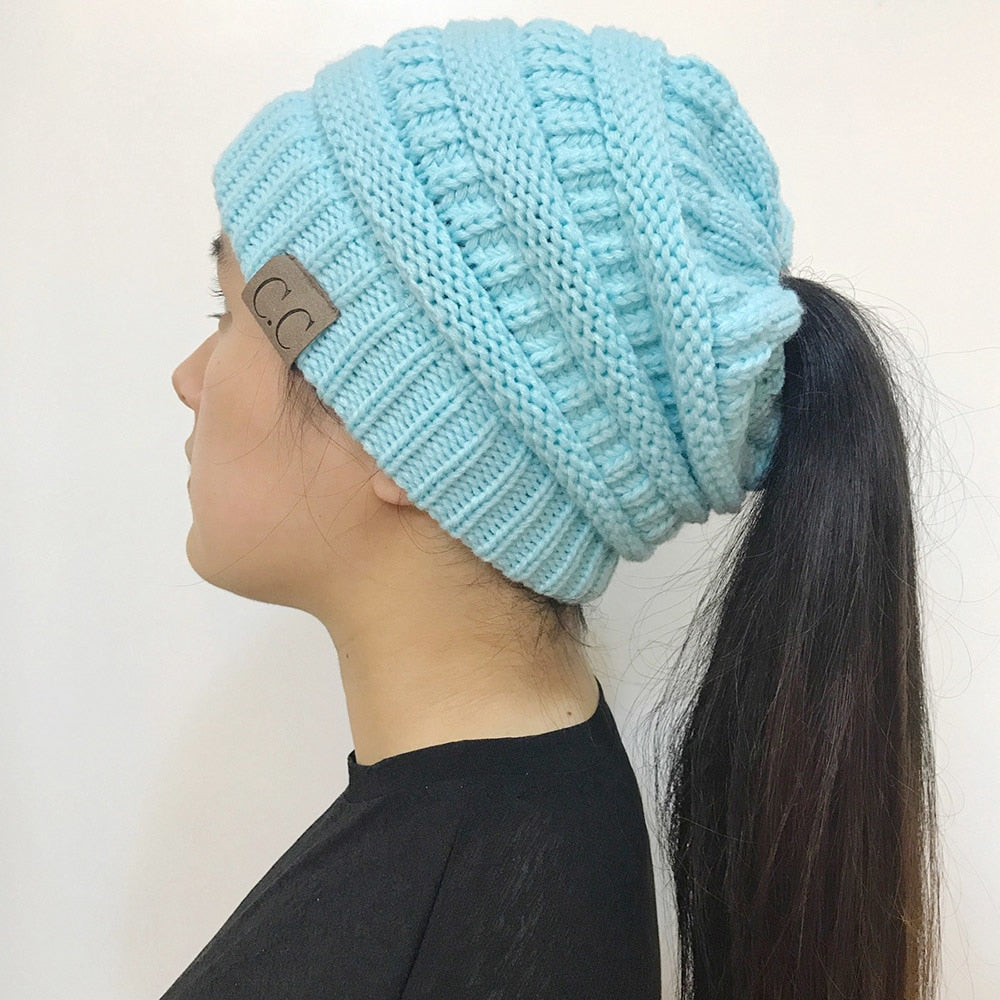 Mütze, Damenmütze mit Ponydurchlass Reisezubehör, Mode, Fashion, Outdoor, Garten, Sport