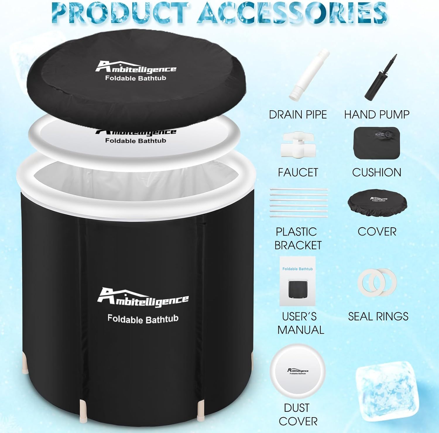 Eiswanne Tragbare Kaltwasser Badewanne Outdoor Irall