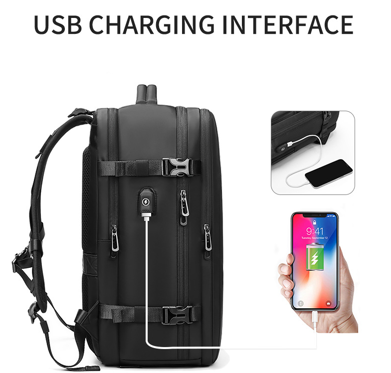Rucksack mit USB - Bauer Solution