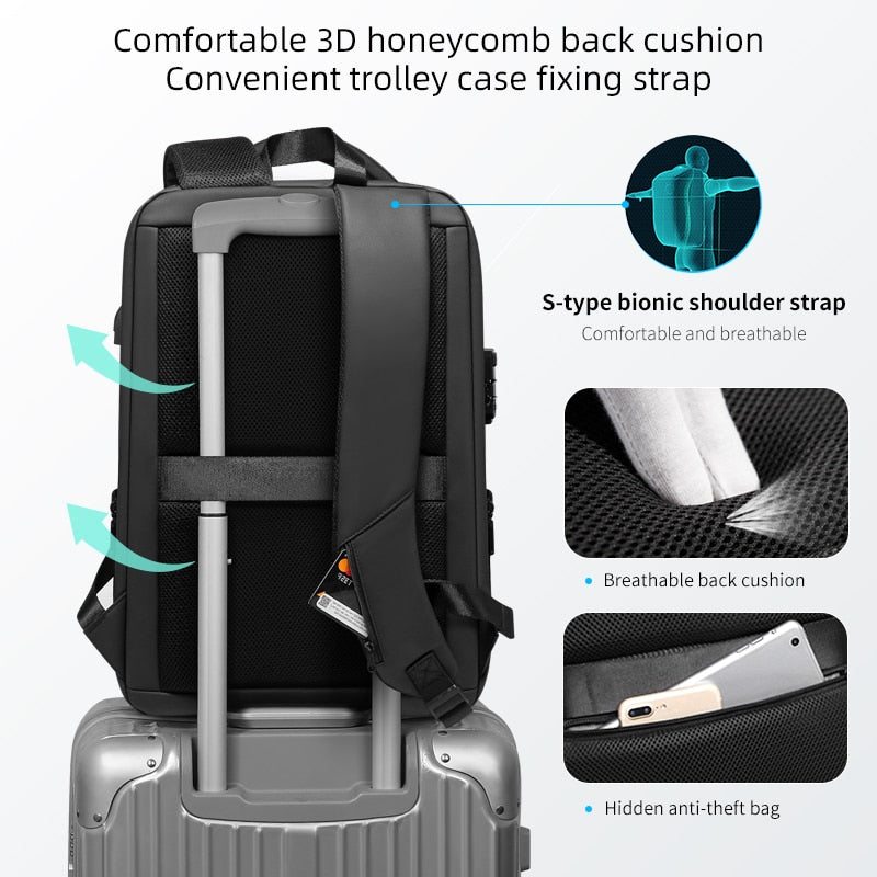 Rucksack, Buisness mit USB eprolo