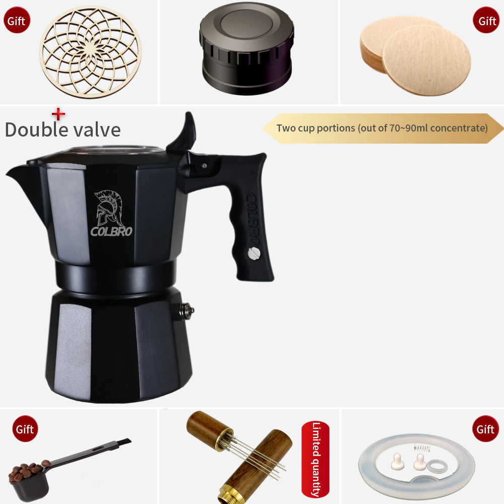 Mokka Maker mit viel Zubehör