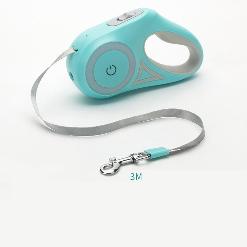 Dog Leash Retractable Leash And Dog Collar Spotlight Automatic Pet Dog Cat Traction Rope For Small Medium Dogs Pet Product MSY Dropshipping