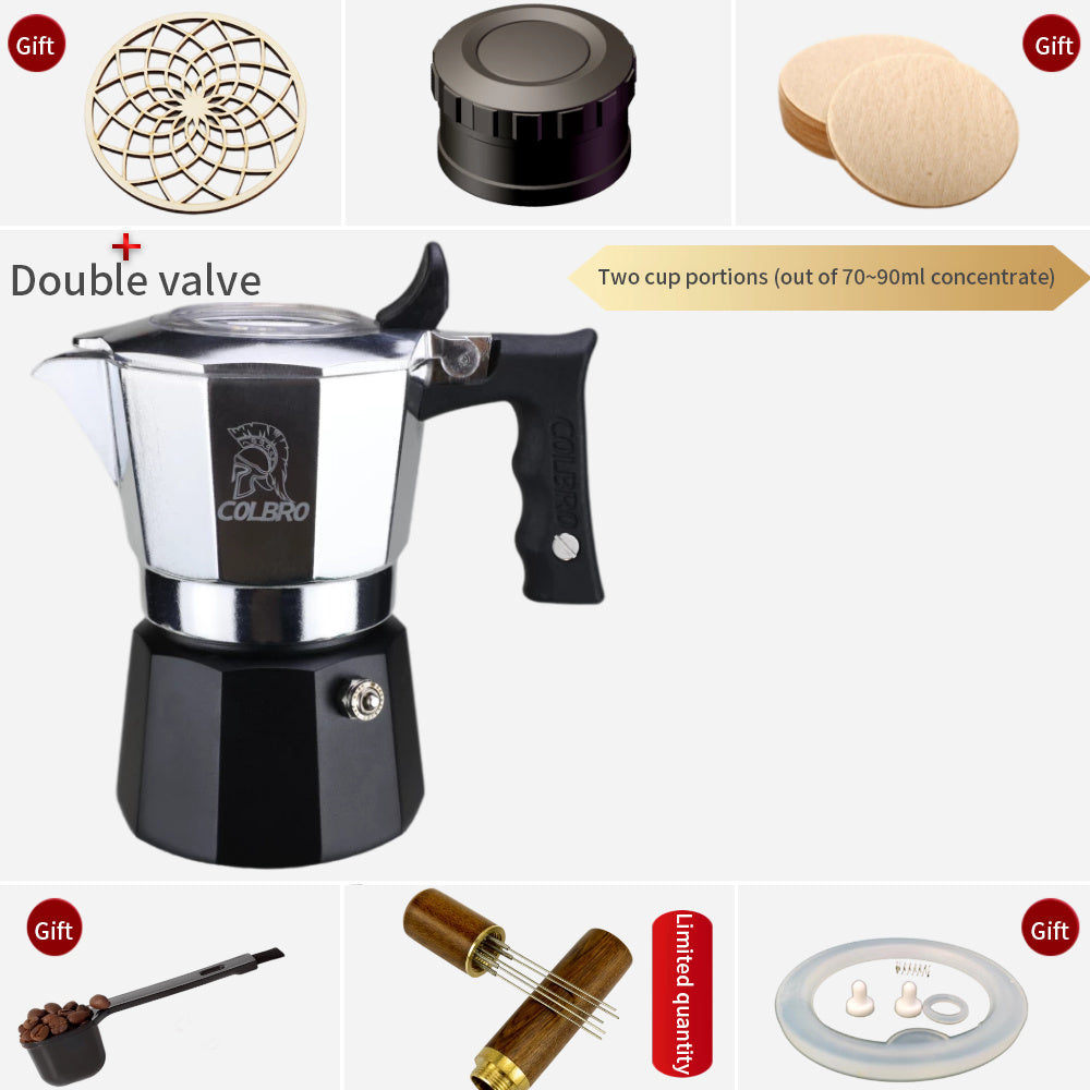 Mokka Maker mit viel Zubehör