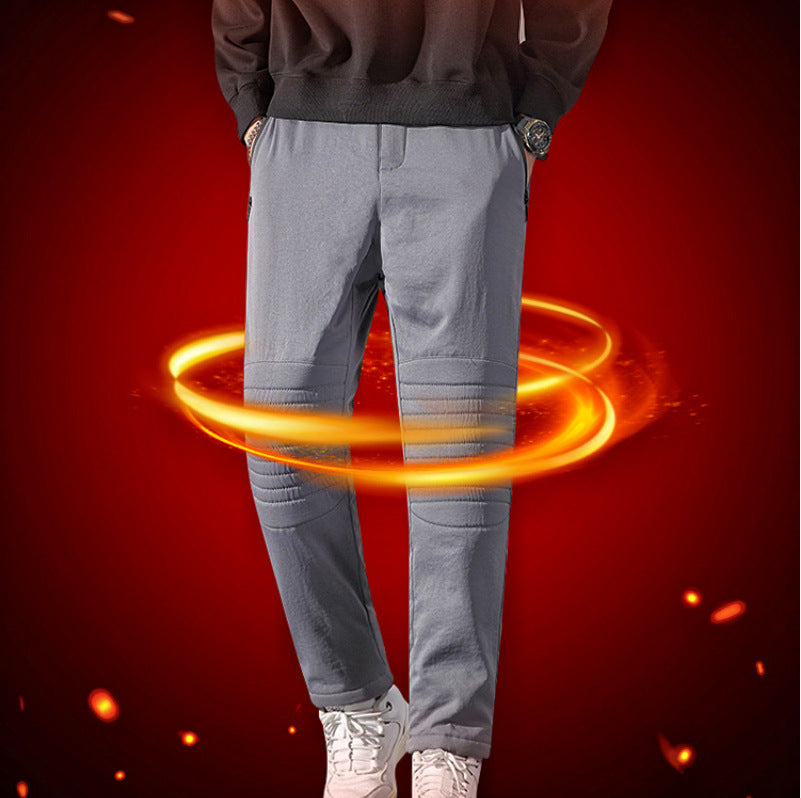 Lambswool Cotton Pants Men's Winter Thicken Thermal Cold-resistant Casual Bauer Solution