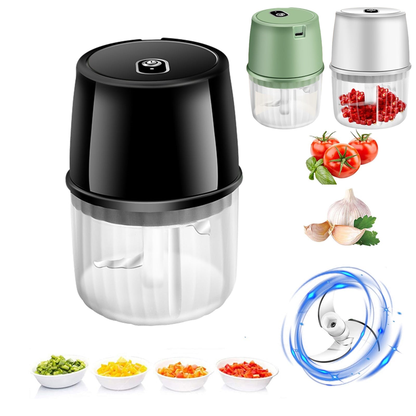 Elektrische Knoblauch Presse drahtloser Mixer für Lebensmittel BFG