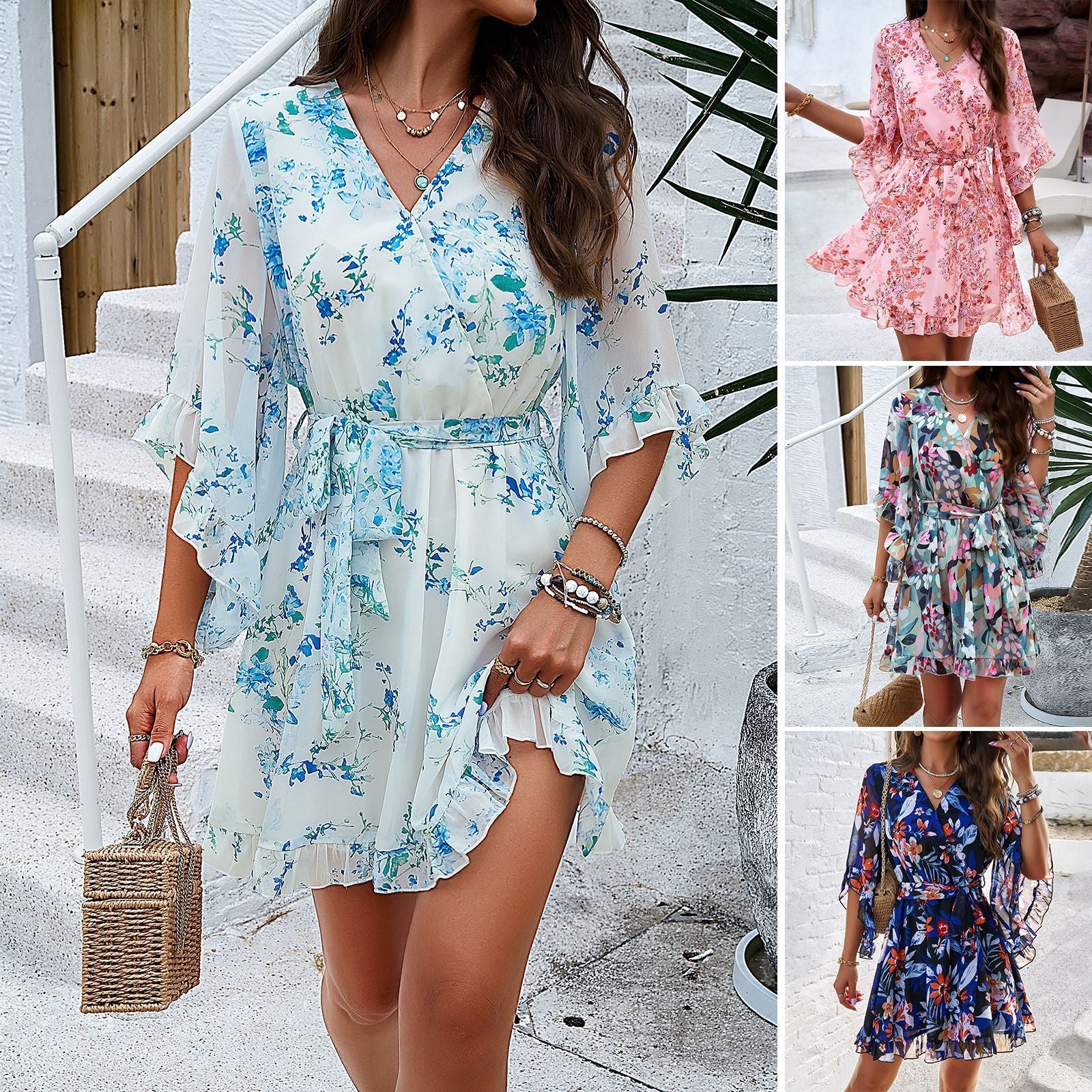 Sommerkleid ,Floral Muster eprolo
