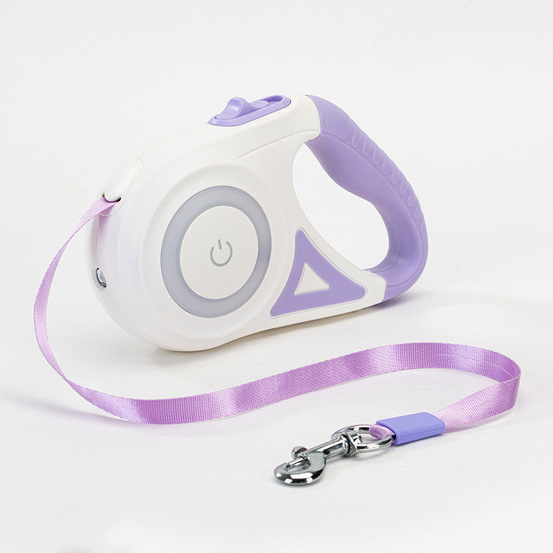Dog Leash Retractable Leash And Dog Collar Spotlight Automatic Pet Dog Cat Traction Rope For Small Medium Dogs Pet Product MSY Dropshipping