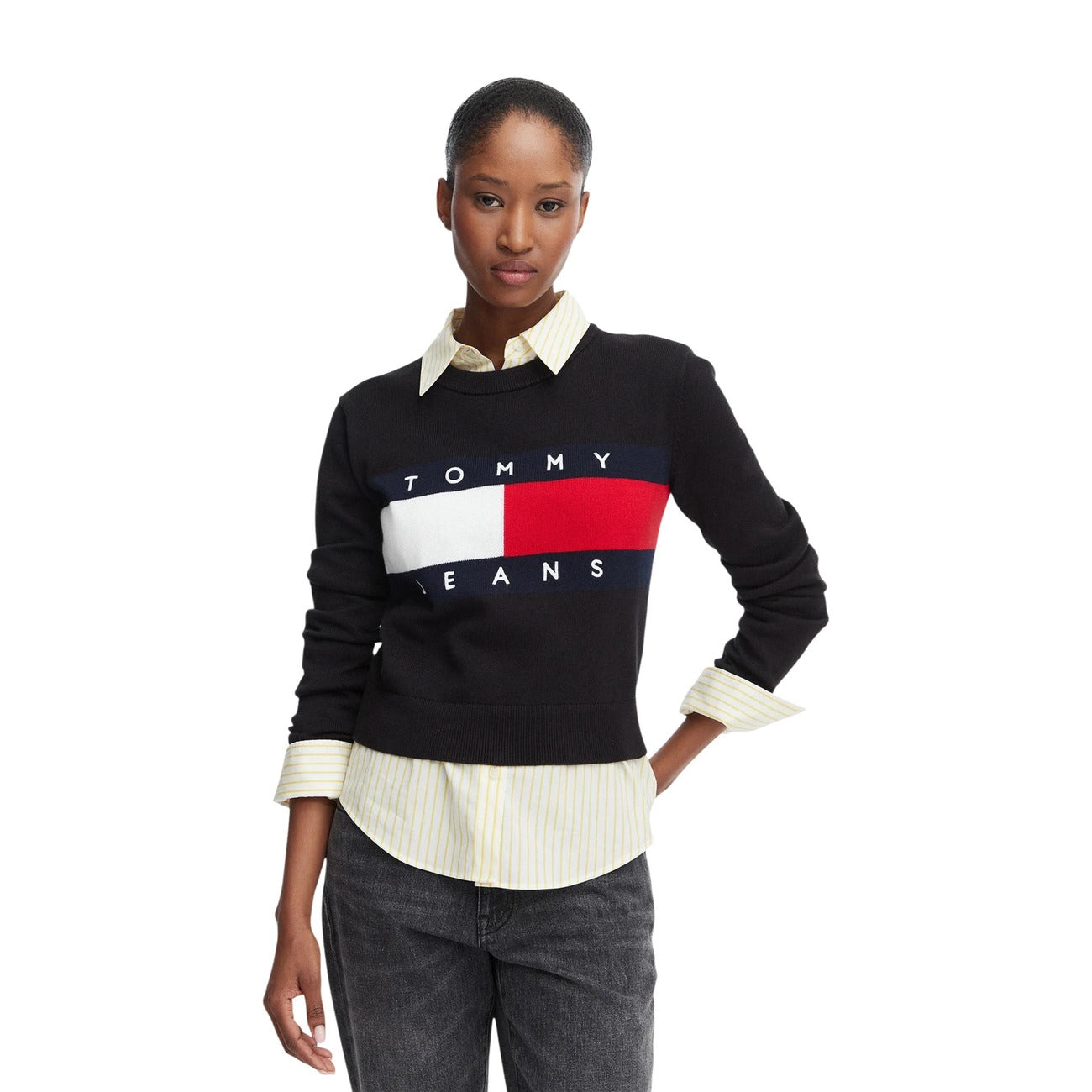 Tommy Hilfiger Jeans Pullover Damen Tommy Hilfiger Jeans