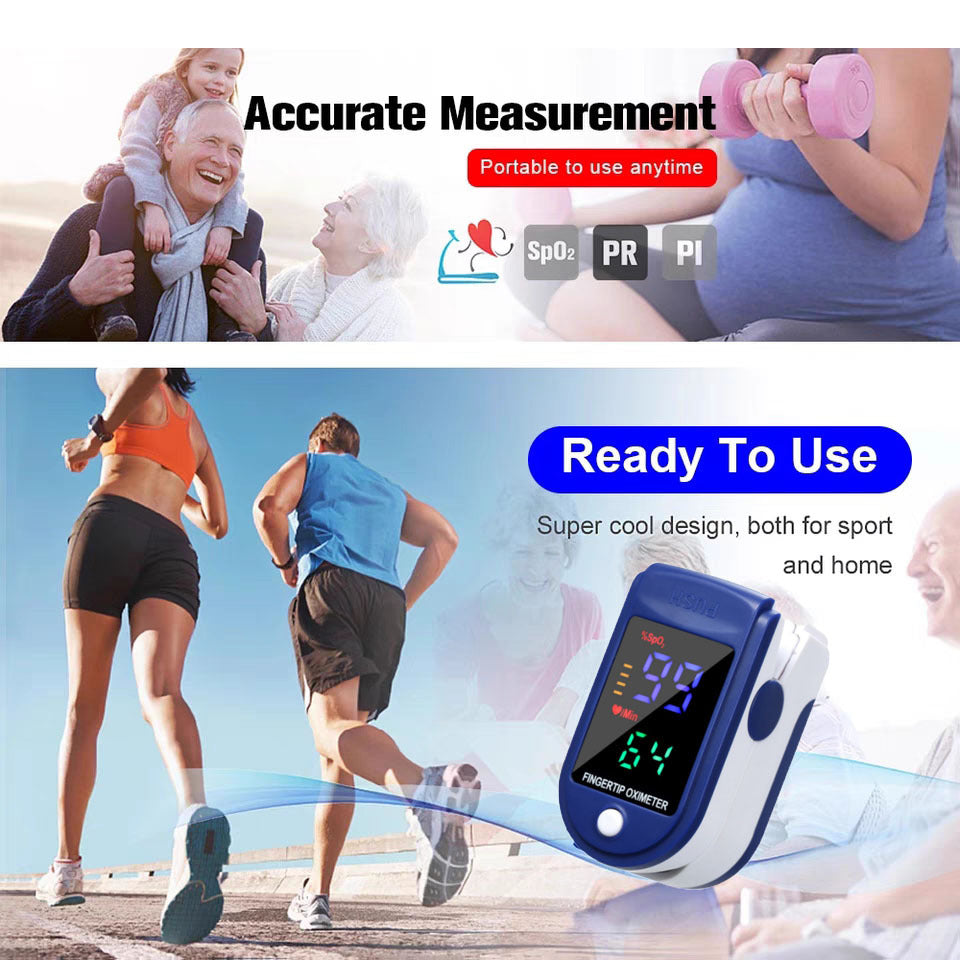 Professional 4-color OLED Display Digital Pulse Oximeter Saturation Monitors