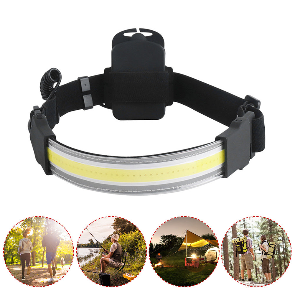 COB LED Scheinwerfer Gebaut-in Batterie Wiederaufladbare Scheinwerfer Kopf Wasserdichte Lampe Weiß Rot Beleuchtung Für Camping Arbeits