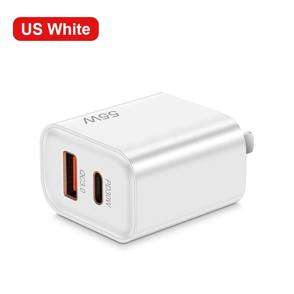 55W Schnelllade Adapter USB+PD für das Smartphone