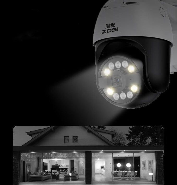 Outdoor Panorama 4K high-definition Kamera, Home Network Security Outdoor Waterproof Monitor 360 Night Vision