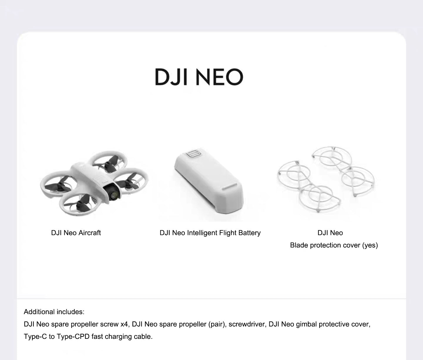 DJI Neo 4K Drohne