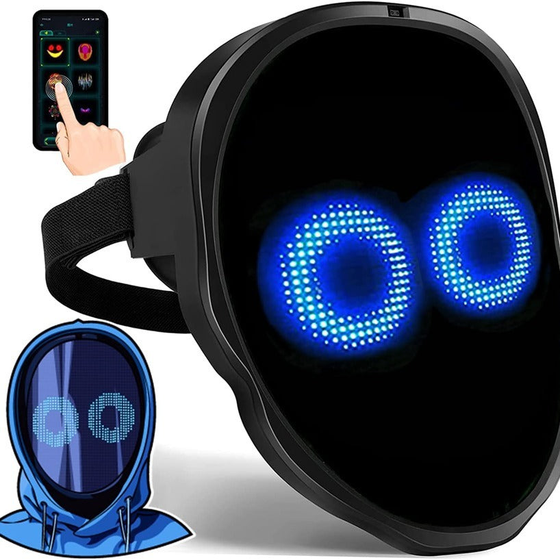 LED Gesichtsmaske, Karneval, Helloween, Fastnach