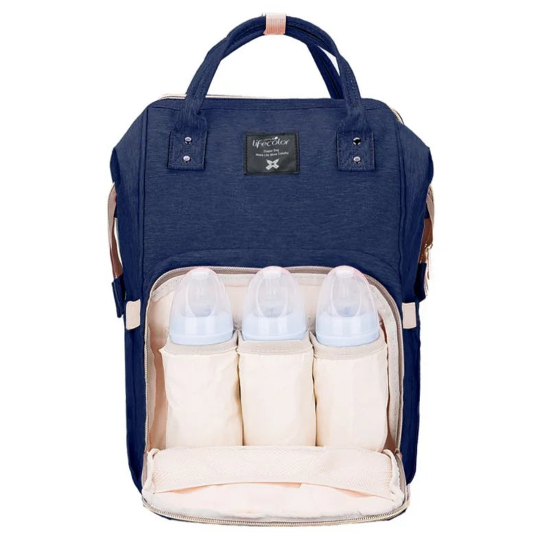 Herzberg HG-03206: Multifunctional Diaper Bag - Blue