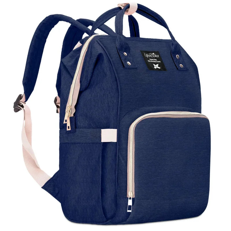 Herzberg HG-03206: Multifunctional Diaper Bag - Blue