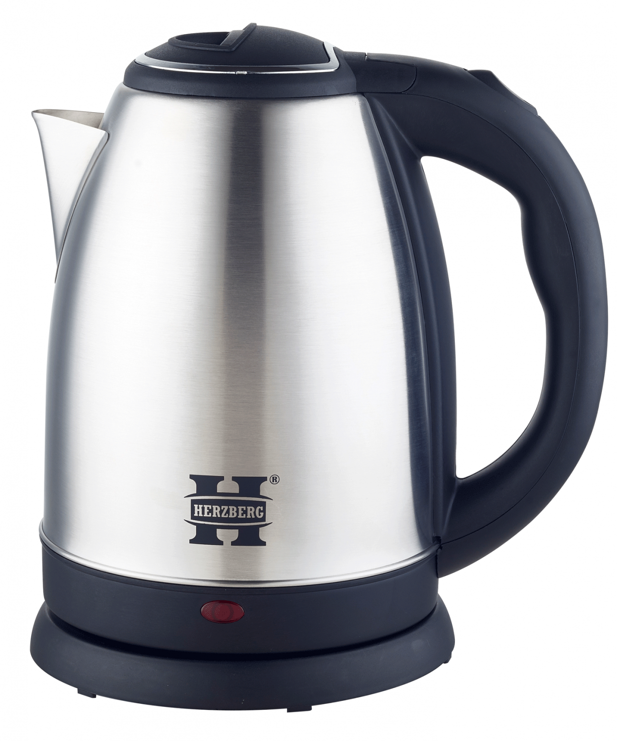 Herzberg HG-5011SIL: 1.8L 1500W Stainless Steel Kettle - Grey