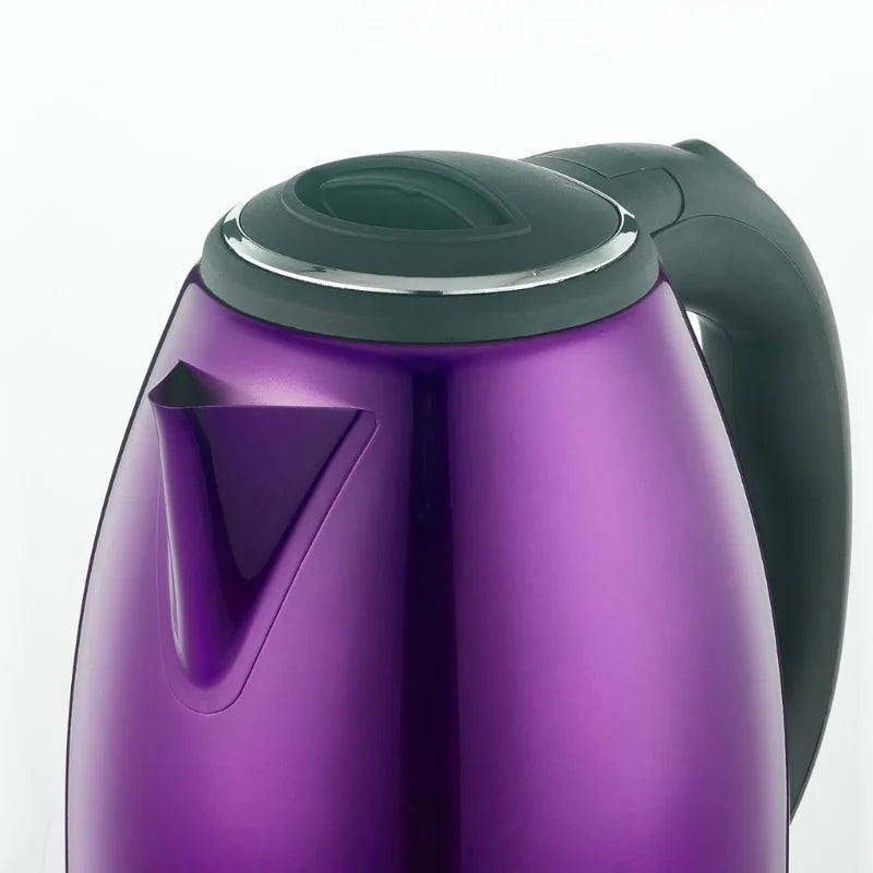 Herzberg HG-5011PUR: 1,8 l violetter Wasserkocher aus Edelstahl