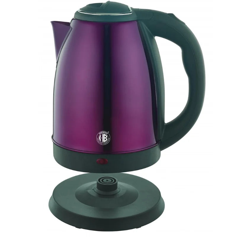 Herzberg HG-5011PUR: 1,8 l violetter Wasserkocher aus Edelstahl