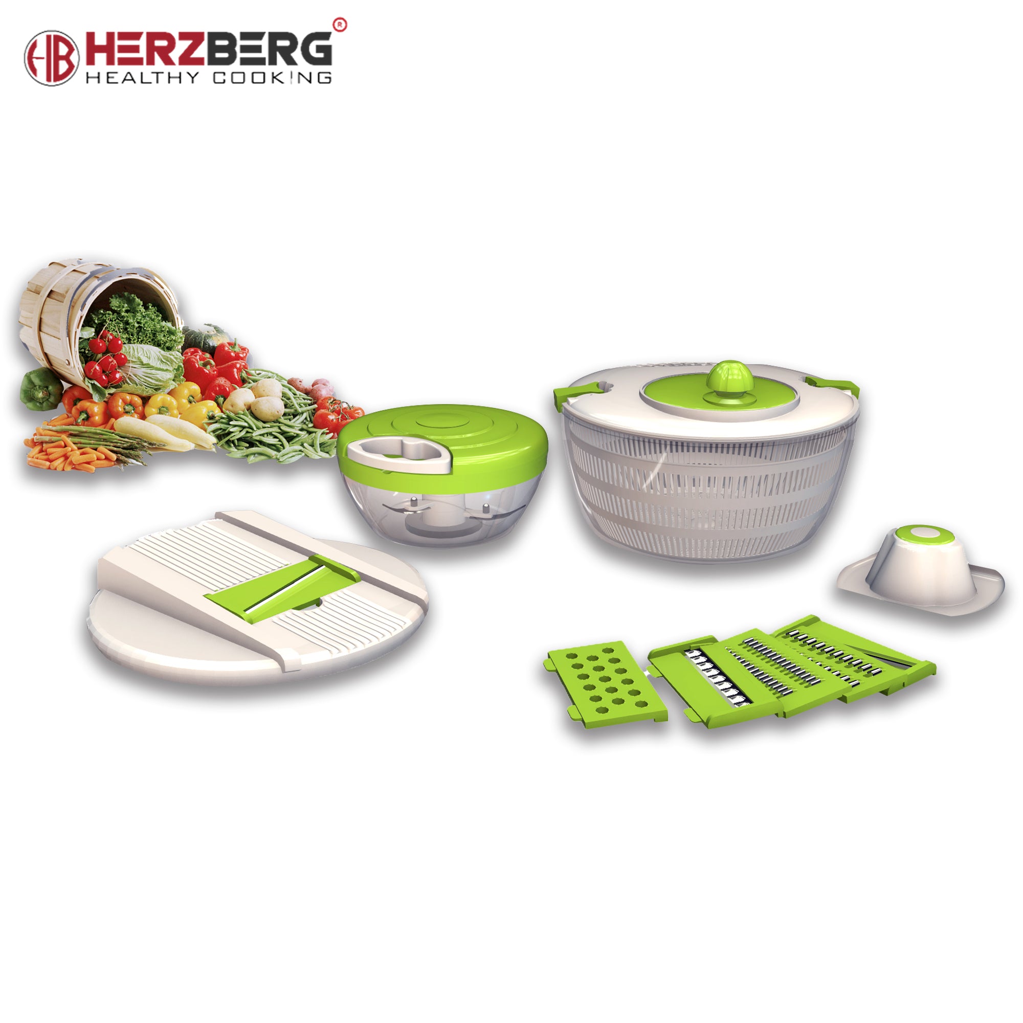 Herzberg HG-5057: Multifunktions-Spinner mit Chopper