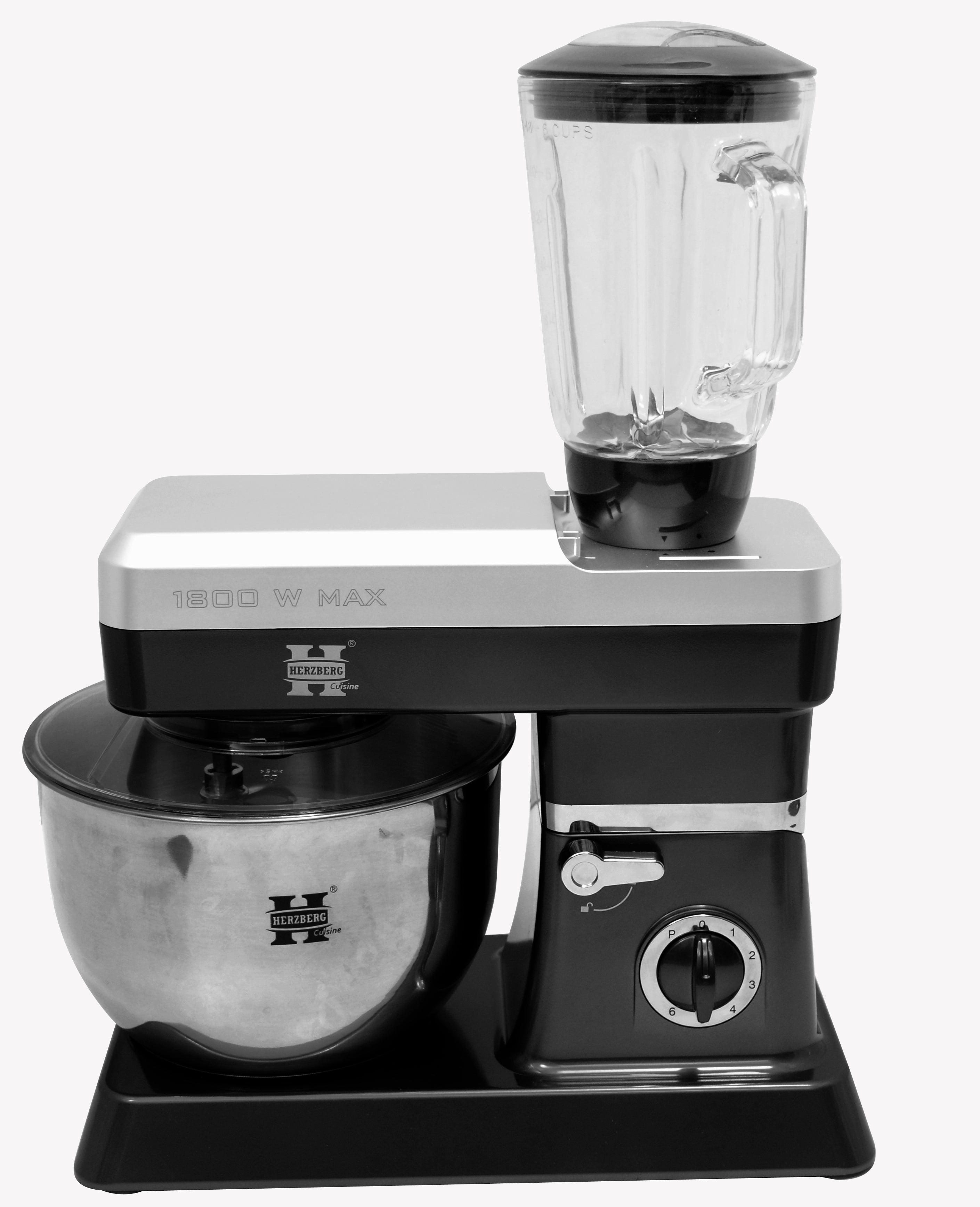 Herzberg HG-5065: 2-in-1 Standmixer 6.5L - 1200W