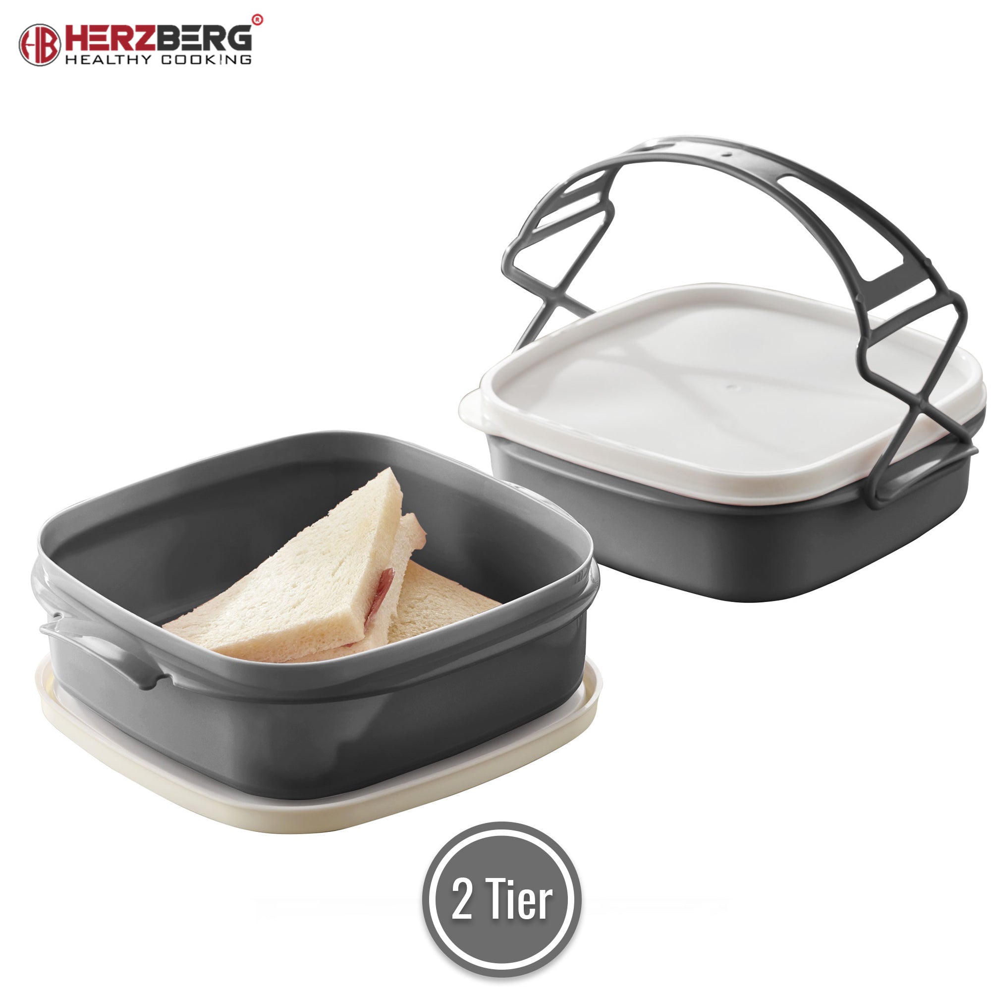 Herzberg 2-lagige Tetra-Lunchbox