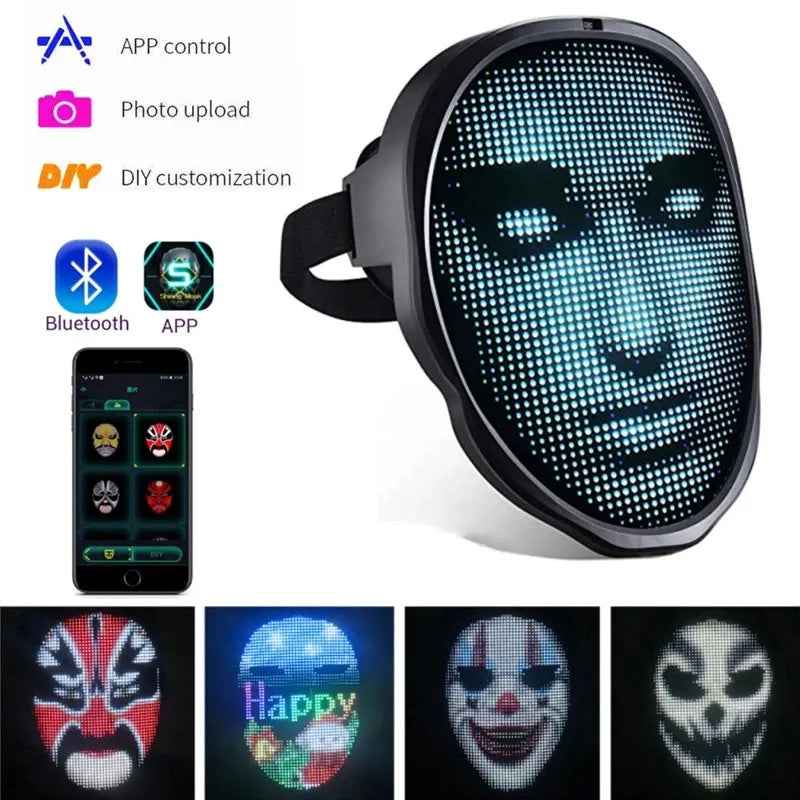 Halloween LED Gesichtsmaske