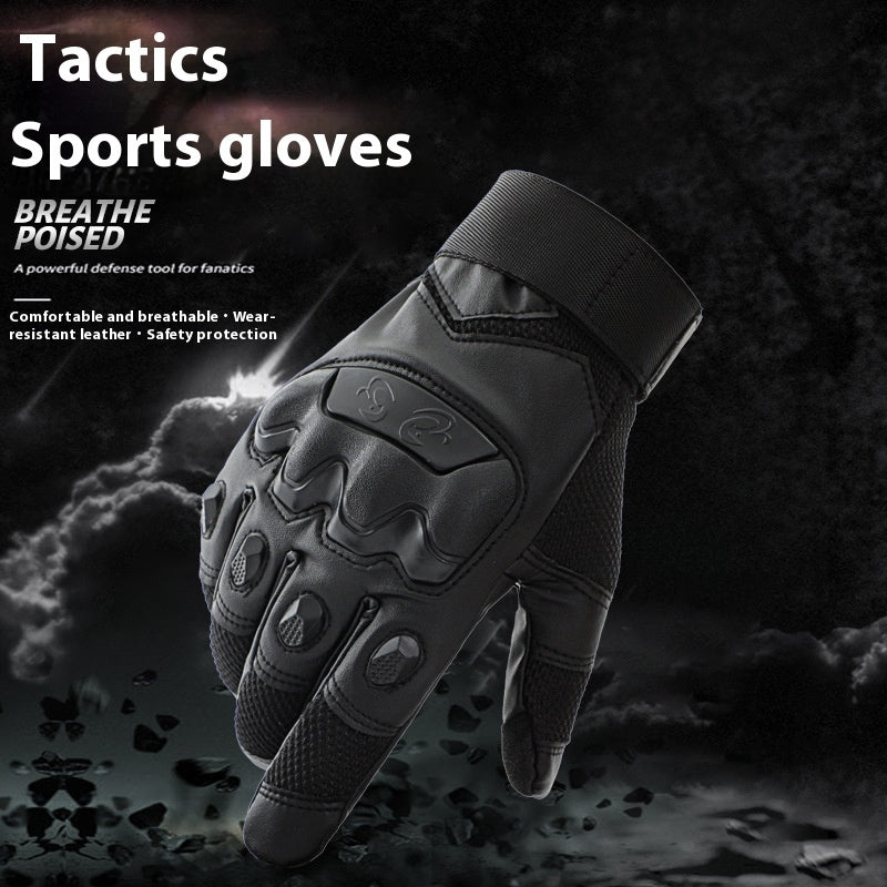 Men's Standard Training Full Finger Breathable Touch Screen Tactical Gloves