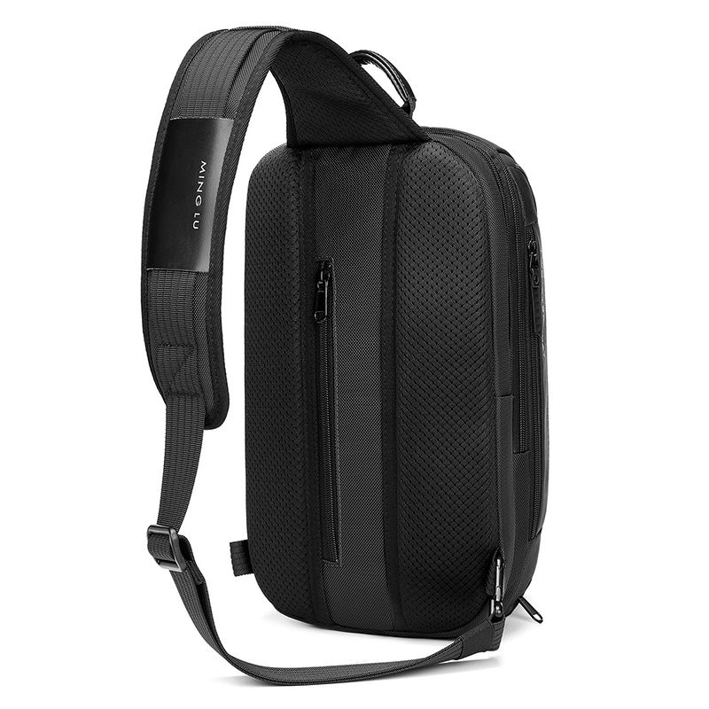 waterproof shoulder bag for men with USB port